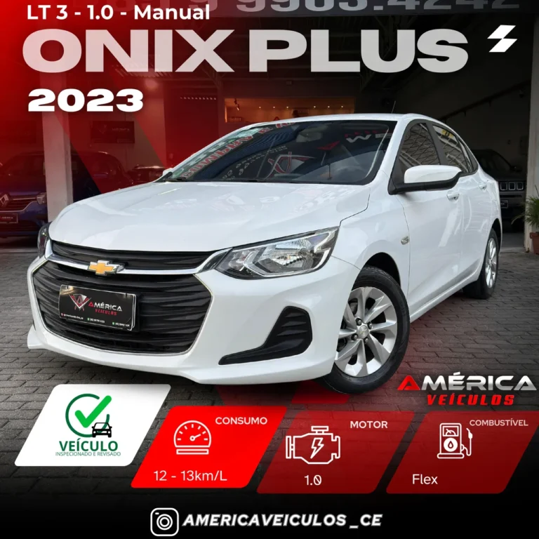 Onix Plus 2023 – LT3 1.0 – aceito troca